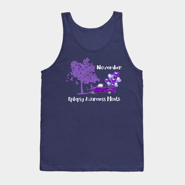 November Epilepsy Awareness Month gift Tank Top by WinDorra